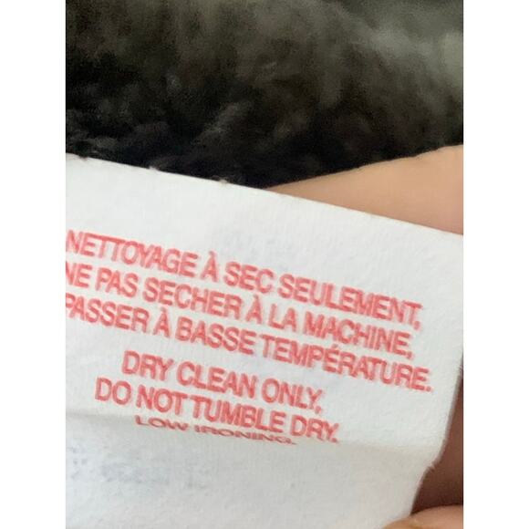 Joseph‎ Ribkoff Faux Fur Teddy Swirl Full Zip Jacket with Rhinestone zipper sz 8 - Picture 7 of 8